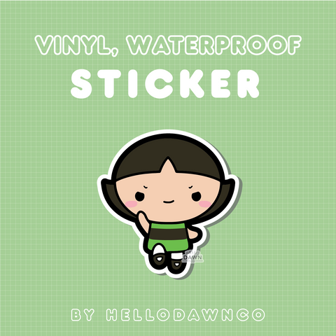 Buttercup Vinyl Waterproof Stickers