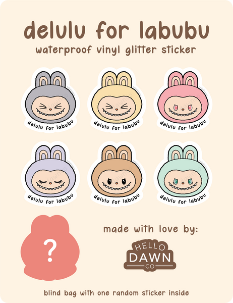 Delulu Monster Blind Bag Vinyl Stickers