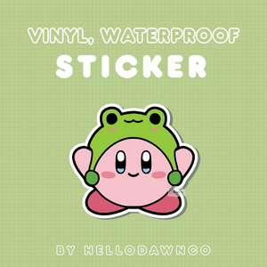 Frog Poyo Vinyl Waterproof Stickers