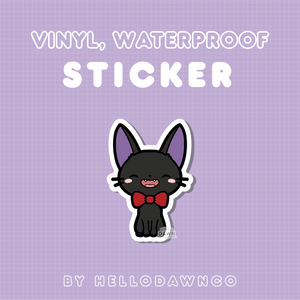 Black Cat Vinyl Waterproof Sticker