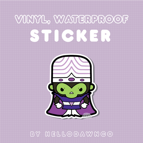 Mojo Jojo Vinyl Waterproof Stickers