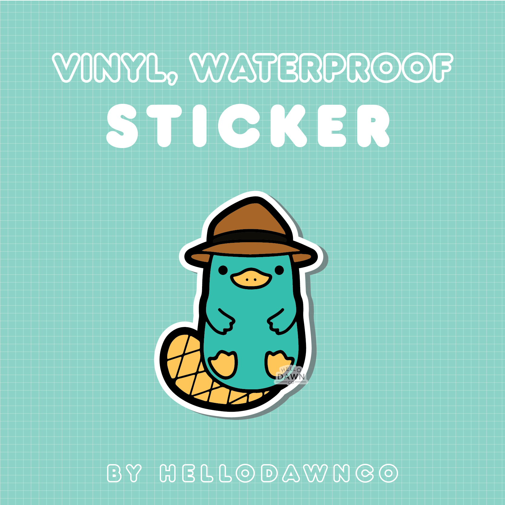 Perry Vinyl Waterproof Stickers