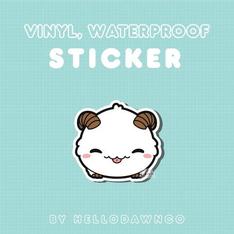 Poro Vinyl Waterproof Stickers